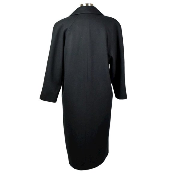 Stephanie Mathew’s Long Black Wool Coat - Picture 7 of 12